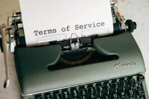 white printer paper on a vintage typewriter